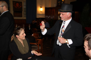 Close up Magician providing great entertainment.